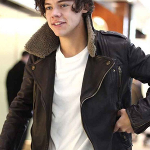 Harry Styles Shearling Leather Jacket