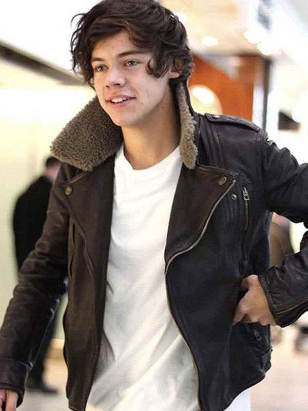 Harry Styles Shearling Leather Jacket