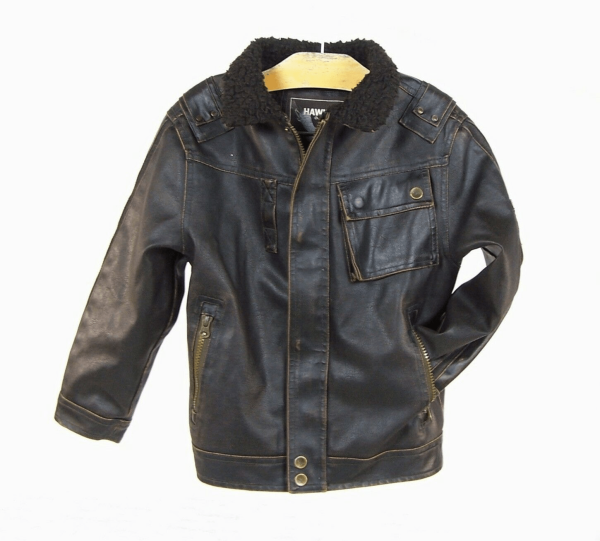 Hawke & Co Outfitter Motocross Bomber Faux Leather Jacket