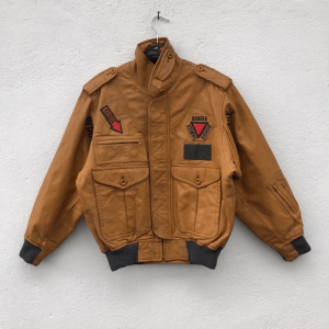 Hiro Rescue Flight Brown Leather Jacket
