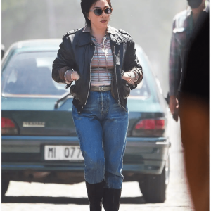 House Of Gucci Laddy Gaga Leather Jacket