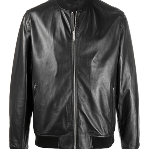 Infinite Mark Wahlberg Bomber Evan Michaels Leather Jacket