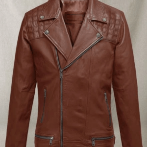 Ironwood Tan Cafe Racer Leather Jacket