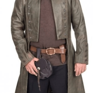 Jamie Fraser Outlander Leather Trench Coat