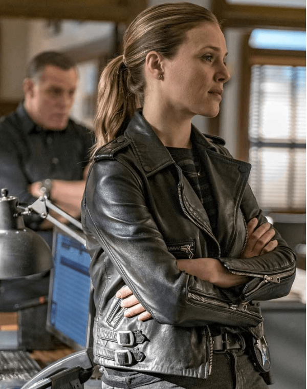 Jamie Pachino Chicago P D So4 Hailey Upton Leather Jacket