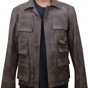 Jason Voorhees Mortal Kombat Brown Leather Jacket