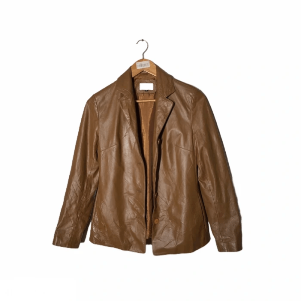 Jean Charles De Castelbajac Brown Leather Jacket