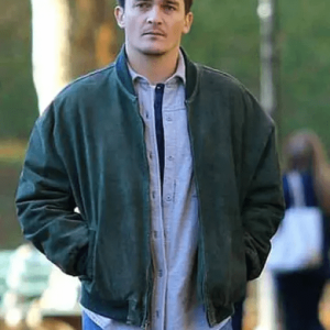 Jeff Vahn Separation Rupert Friend Bomber Suede Leather Jacket