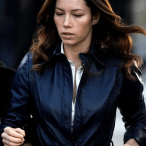 Jessicas Biel The A-team Trench Leather Coat