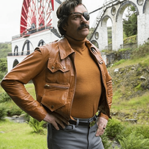 Julian Barratt Mindhorn Leather Jacket