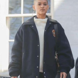 Julien Calloway Gossip Girl 2021 Oversize Blue Bomber Jacket