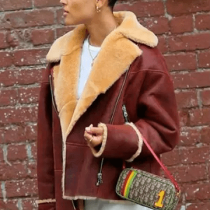 Julien Calloway Gossip Girl Tv Series Shearling Leather Jacket