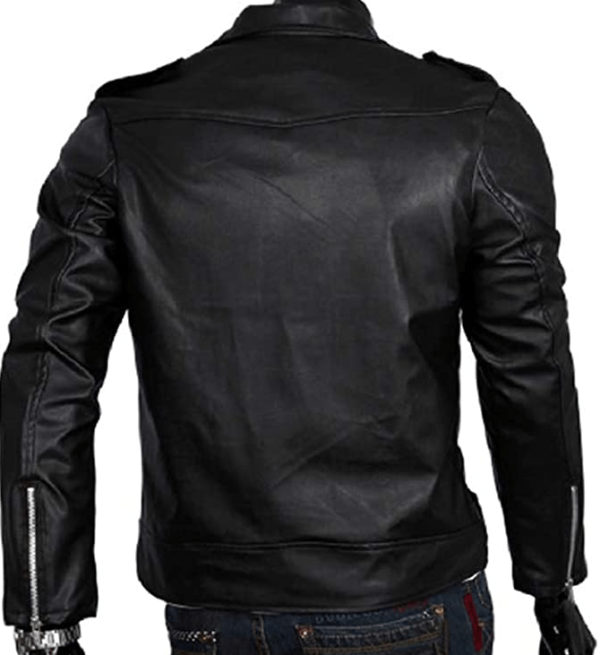 Jungkook Cafe Racer Leather Jacket - Image 2