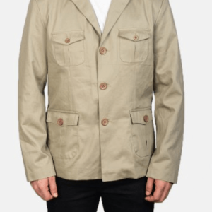 Kajetan Beige Safari Cottons Jacket