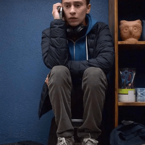 Keir Gilchrist TV Series Atypical S02 Black Puffer Jacket