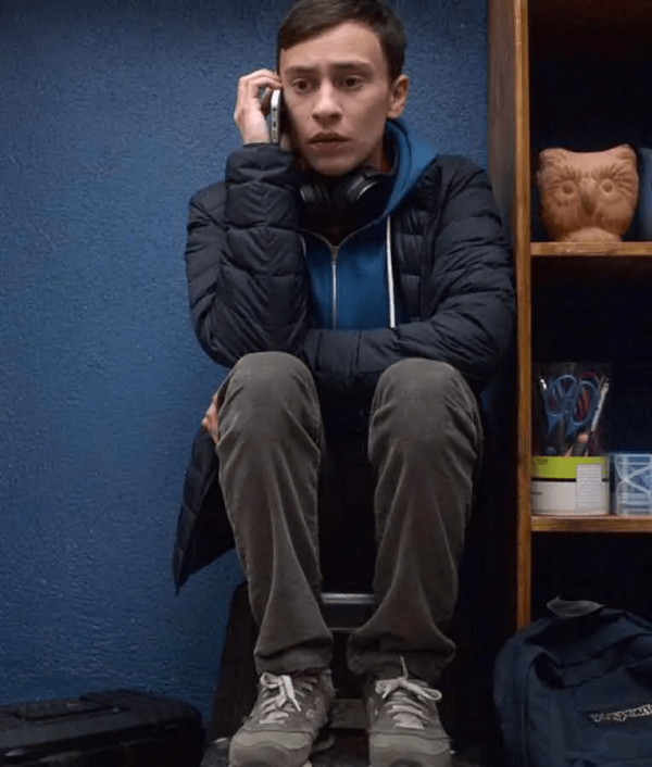 Keir Gilchrist TV Series Atypical S02 Black Puffer Jacket