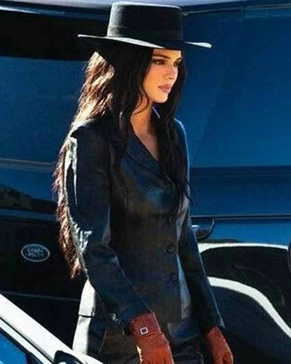 Kendall Jenner Black Leather Jacket
