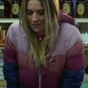 Kevin Can F k Himself Color Block Annie Murphy Puffer Jacket
