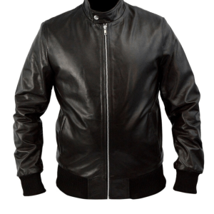 Kevin Ryan Castle Seamus Dever Bomber Leather Jacket