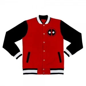 Kids Deadpool Red Varsity Jackets