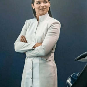 Kim Engelbrecht The Flash Mechanic Trench White Cotton Coat