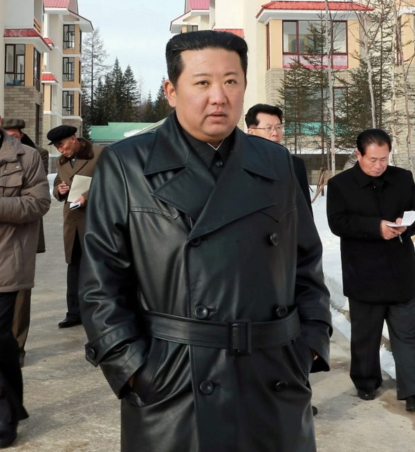 Kims Jong Un Leather Trench Coat