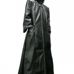Kingdom Hearts Organization Xiii Black Trench Leather Coat