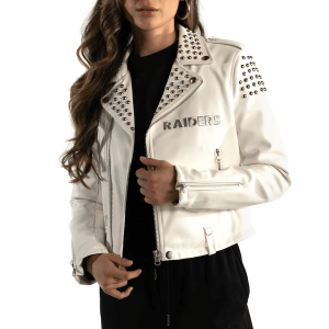Las Vegass Raiders Faux Leather Jacket