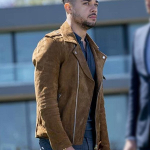Law Order Nick Creegan Biker Suede Leather Jacket