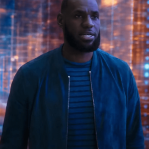 Lebron James Space Jam A New Legacy Bomber Leather Jacket