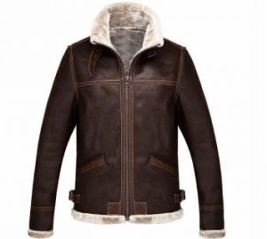 Leon Kennedy Resident Evil 4 Shearling Leather Jacket