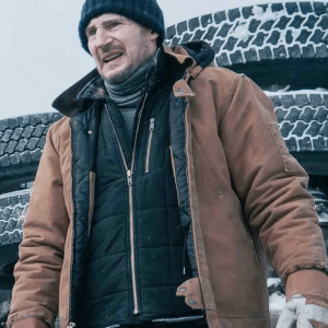 Liam Neeson The Ice Road 2021 Mike Puffer Coat