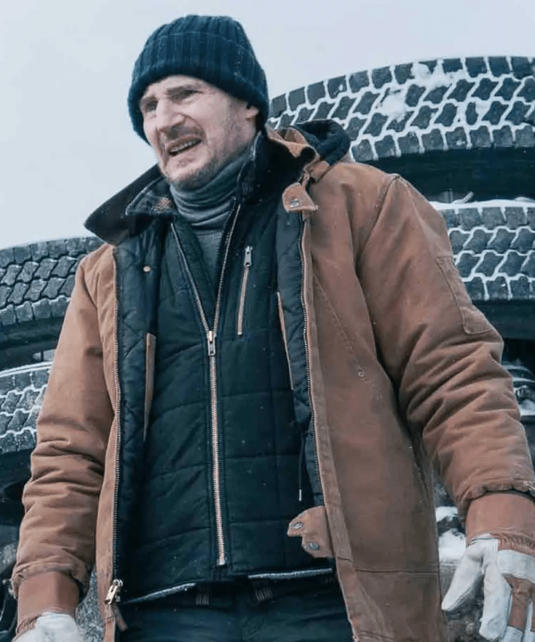 Liam Neeson The Ice Road 2021 Mike Puffer Coat