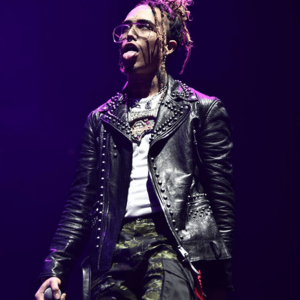 Lil Pump Studded Classic Leather Jacket