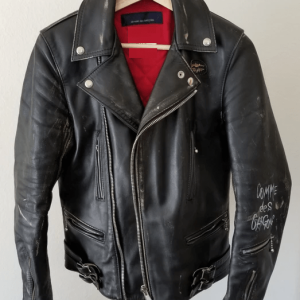 Live Free Die Strong Lewis Comme Des Garcons Leather Jacket