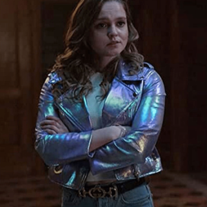 Locke & Key Eden Hawkins Hellea Jones Leather Jacket