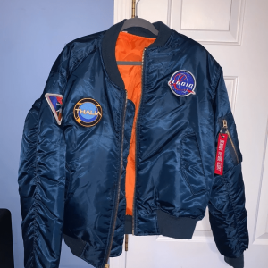Logic Space Bomber Satin Jacket