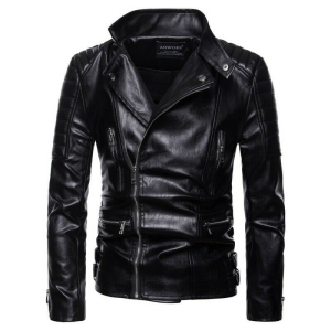 Long Sleeve Motorcycle Leather Jacket