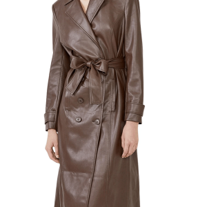 Lord And Taylor Vegan Trench Leather Coat
