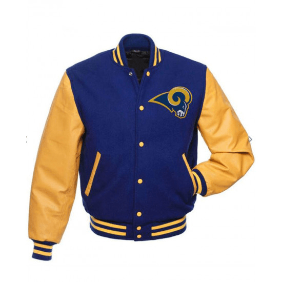 Los Angeles Rams Bomber Letterman Wool Jacket