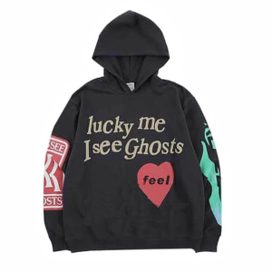 Lucky Me I See Ghosts Black Hoodie