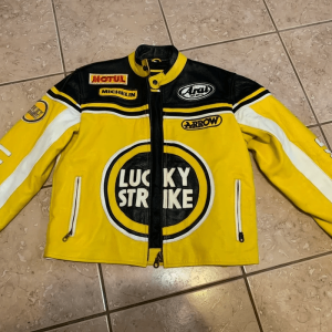 Lucky Strike Vintage Yellow Leather Jacket