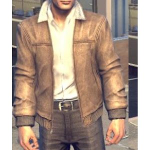 Mafia Ii Video Game Vito Scaletta Brown Leather Jacket
