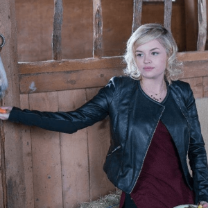 Mallory Wells Heartland Jessica Amlee Leather Jacket