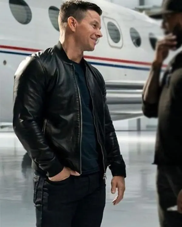 Mark Wahlberg Infinite Black Leather Jacket