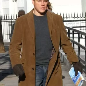 Matt Damon Brown Coat