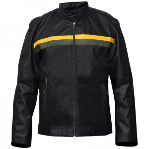 Max Thieriot Bates Motel Cafe Racer Black Leather Jacket Max Thieriot Bates Motel Leather Jacket