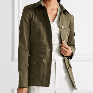 Melania Trump Military Cotton Blend Jacket