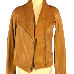 Alexandra Virgin River Melinda Monroe Tan Brown Leather Jacket