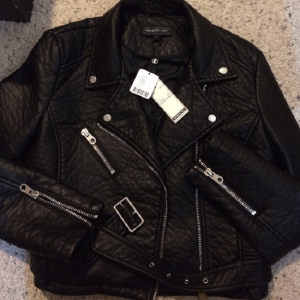 Members Only Padded Leather Jacket